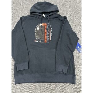 Denver Broncos Starter NFL Men's Large Pullover Hoodie Sweatshirt Helmet • New